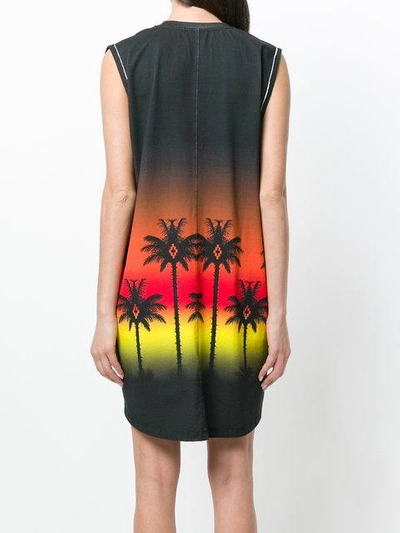 Shop Marcelo Burlon County Of Milan Palms Tank Dress In Multicolour