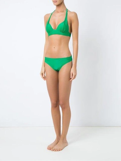 Shop Martha Medeiros Plain Bikini Bottom - Green