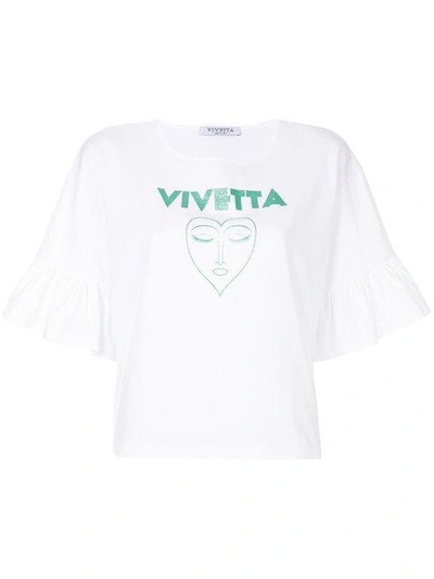 Shop Vivetta Logo Print T In White