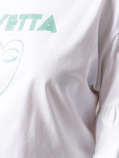 Shop Vivetta Logo Print T In White