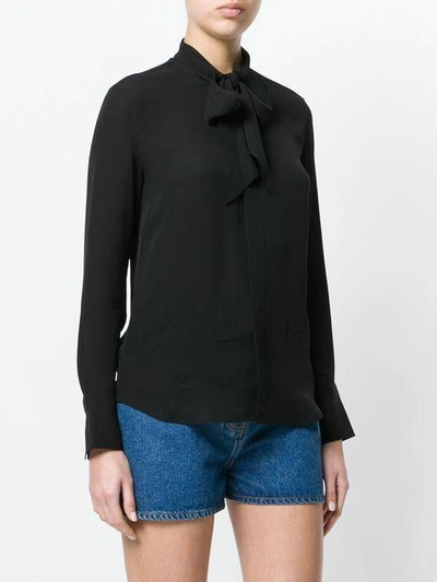 Shop Polo Ralph Lauren Pussy Bow Shirt - Black