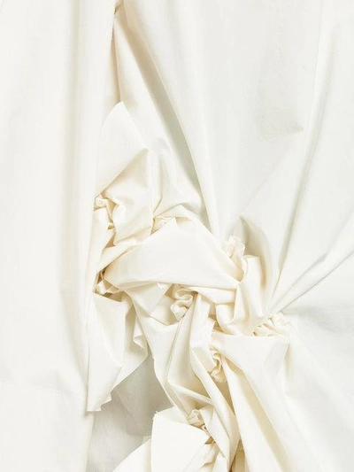 Shop Roberts Wood Knotted Oversized Shirt In Off-white