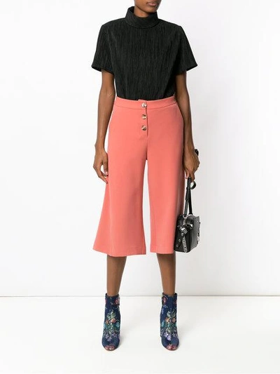 Shop Olympiah Andes Pantacourt Trousers In Pink