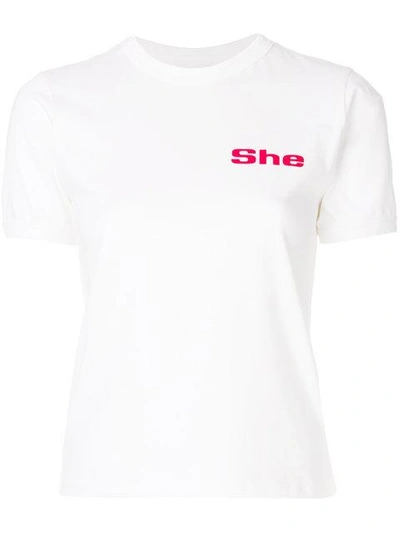 Shop Misbhv Printed T-shirt In White