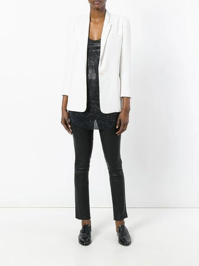 Avant Toi Embroidered Tank Top - Black In Black