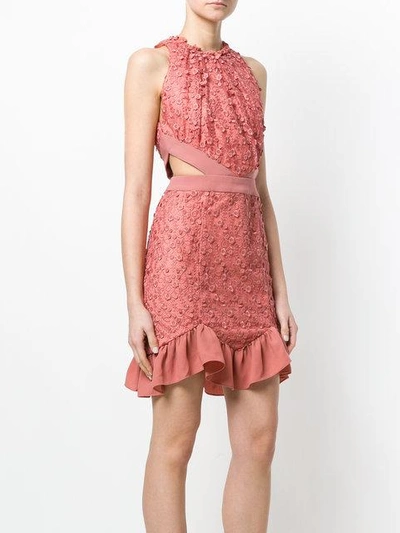 Shop Three Floor Henna Cutout Lace Dress In Pink