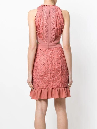 Shop Three Floor Henna Cutout Lace Dress In Pink