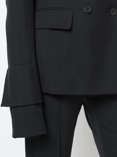 Shop Vera Wang Classic Fitted Blazer In Black