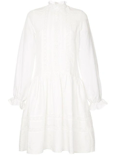 Shop Matin Jissel Lace Trim Dress - White
