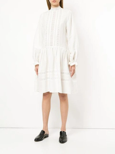Shop Matin Jissel Lace Trim Dress - White