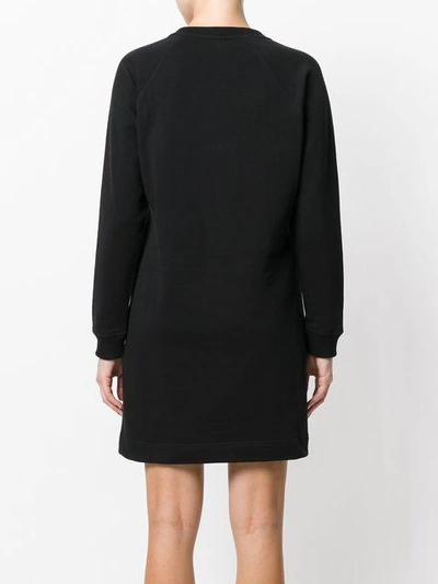 Shop Kenzo Tiger Sweatshirt Dress - Black