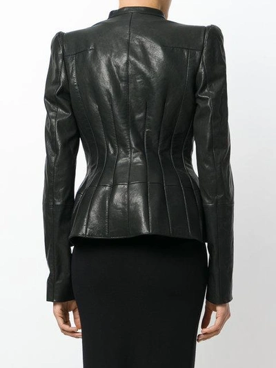 Shop Haider Ackermann Fitted Biker Jacket In Black