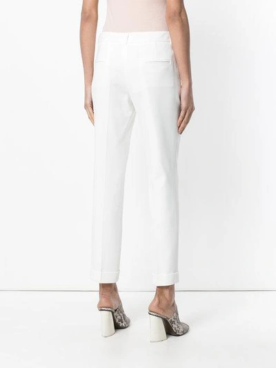 Shop Paule Ka Tailored Trousers - White