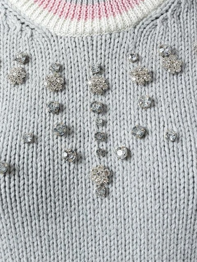 Shop Au Jour Le Jour Embellished Jumper