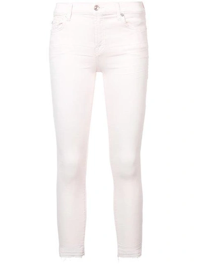 Shop 7 For All Mankind Raw Cuff Skinny Jeans