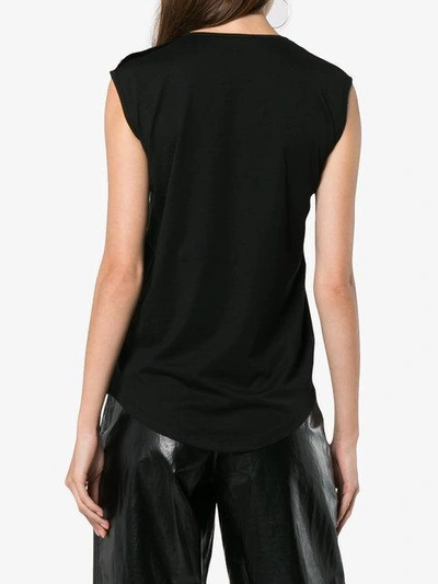 Shop Balmain Tanktop Mit Logo-print - Schwarz In Black