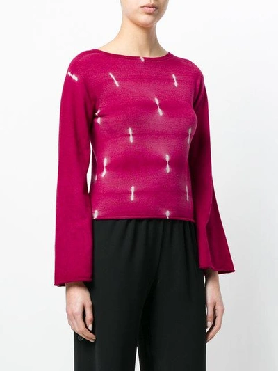 Shop Suzusan Flared Sleeves Jumper In Pink