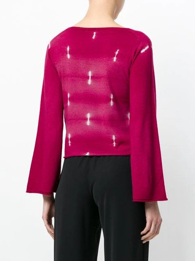 Shop Suzusan Flared Sleeves Jumper In Pink