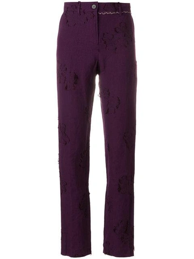 Shop Damir Doma Paiva Trousers - Pink & Purple