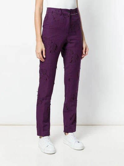 Shop Damir Doma Paiva Trousers - Pink & Purple