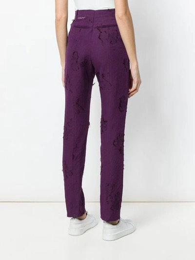 Shop Damir Doma Paiva Trousers - Pink & Purple