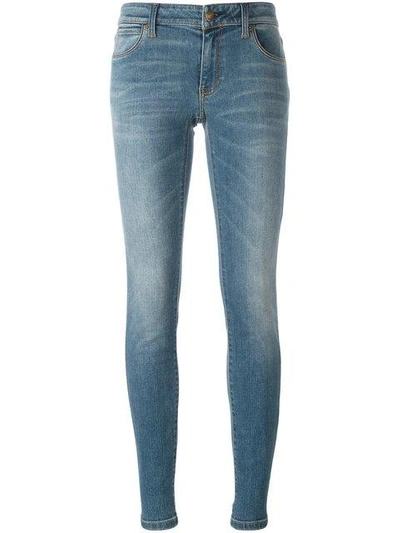 Shop Burberry Skinny Low In Blue