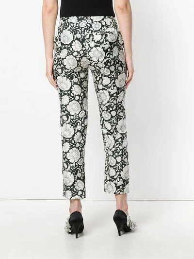 Shop Christian Wijnants Flower Print Cropped Trousers