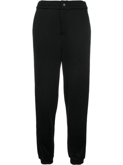 Shop Jo No Fui Metallic Stripe Track Pants In Black