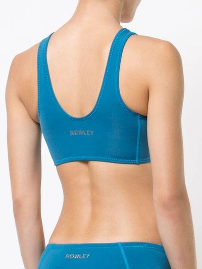 Shop Cynthia Rowley Floater Bikini Top - Blue