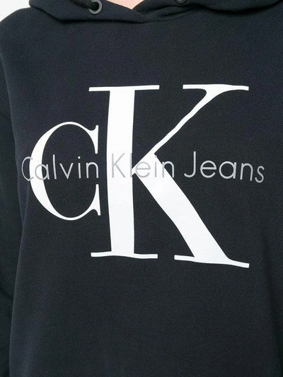 Shop Calvin Klein Jeans Est.1978 Logo Hooded Sweatshirt