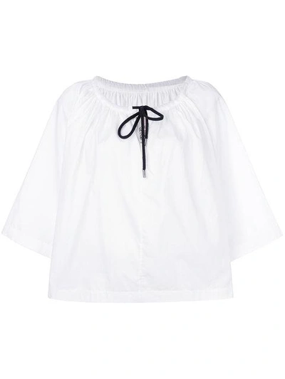 Shop Antonio Marras Drawstring Blouse - White