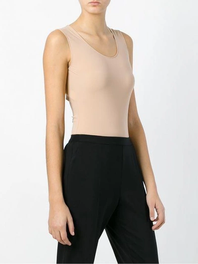 Shop Maison Margiela Sleeveless Body - Nude & Neutrals