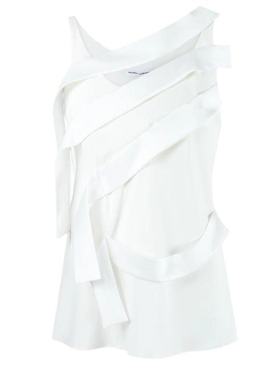 Shop Gloria Coelho Strappy Blouse In White