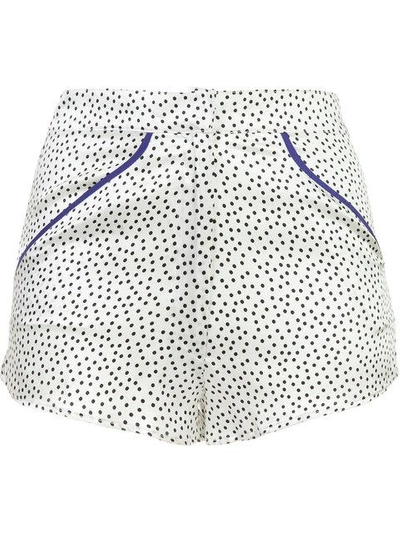 Shop Fleur Du Mal Tap Shorts - White