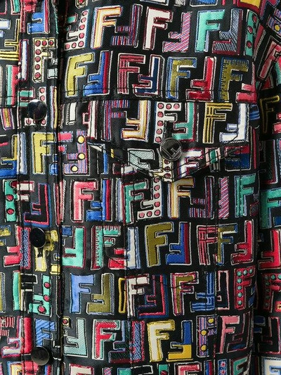 Shop Fendi Ff Logo Printed Jacket