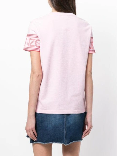 Shop Kenzo Logo T-shirt - Pink