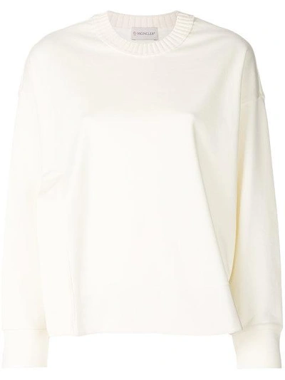 Shop Moncler Classic Jumper In White