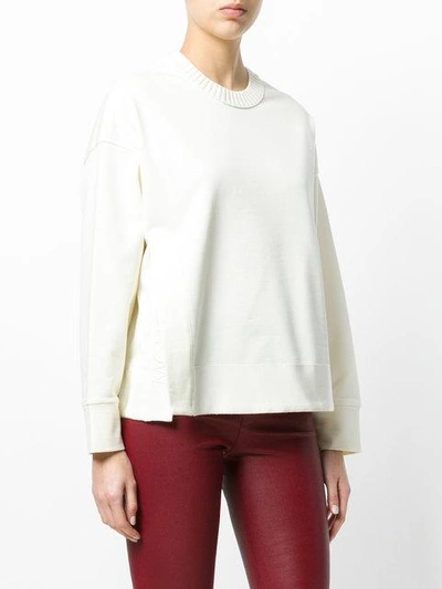 Shop Moncler Classic Jumper In White