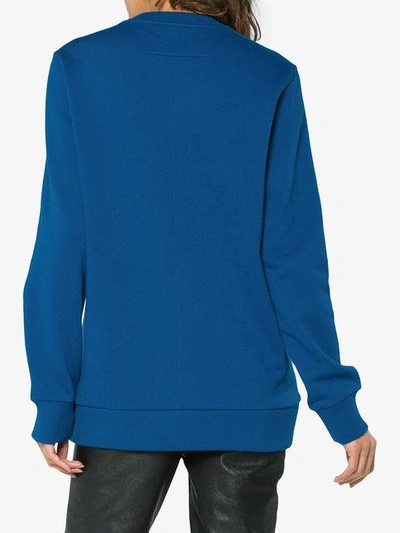 Shop Givenchy Metallic Logo Sweatshirt