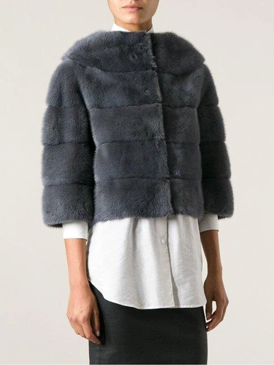 Shop Liska 'alessandra' Jacket In Grey