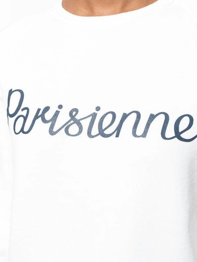 Shop Maison Kitsuné Parisienne Sweatshirt - White