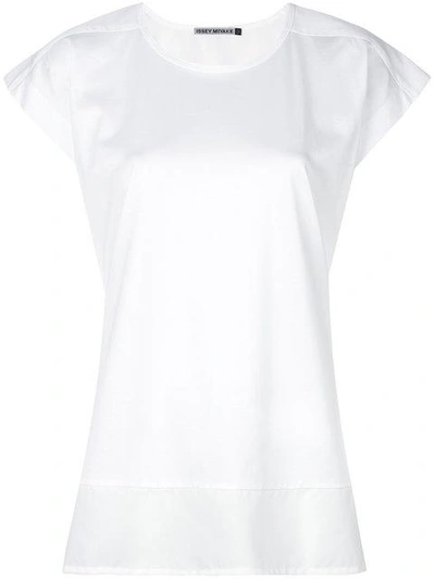 Shop Issey Miyake Flared T-shirt - White