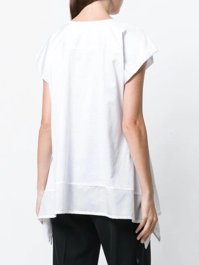 Shop Issey Miyake Flared T-shirt - White