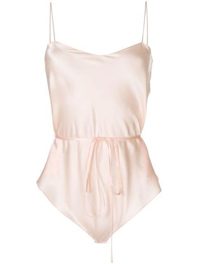 Shop Maguy De Chadirac Nightwear Bodysuit In Pink