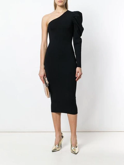 Shop Stella Mccartney One-shoulder Dress - Black