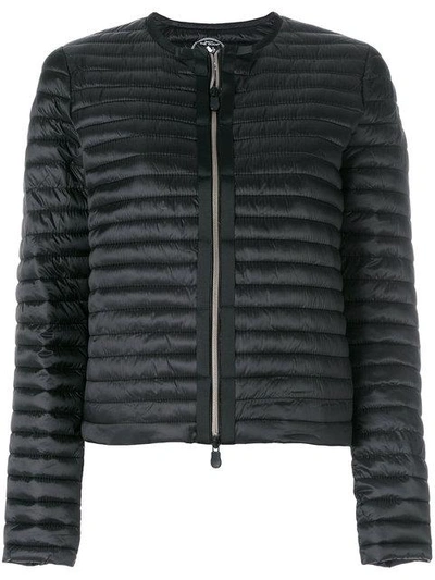 Shop Save The Duck Zipped Padded Jacket In Black