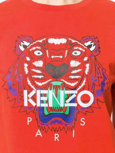 Shop Kenzo Tiger T In Red