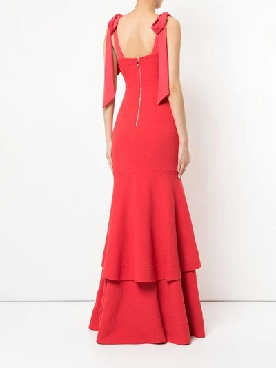 Shop Rebecca Vallance Domingo Gown In Red