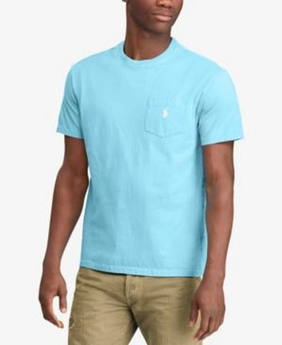 Shop Polo Ralph Lauren Men's Classic Fit T-shirt In Margie Blue