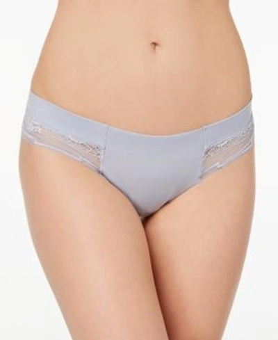 Shop Calvin Klein Sheer Lace Thong Qf4559 In Bliss